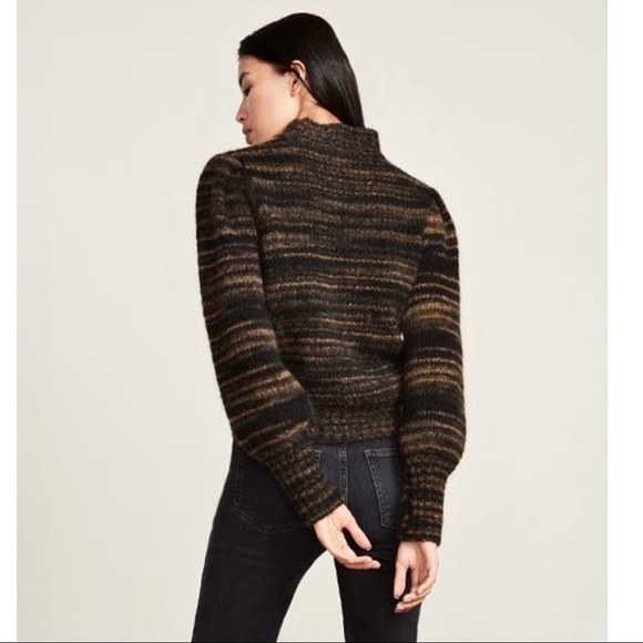 NEW VERONICA BEARD FUZZY MOCK NECK SWEATER - Picture 6 of 9